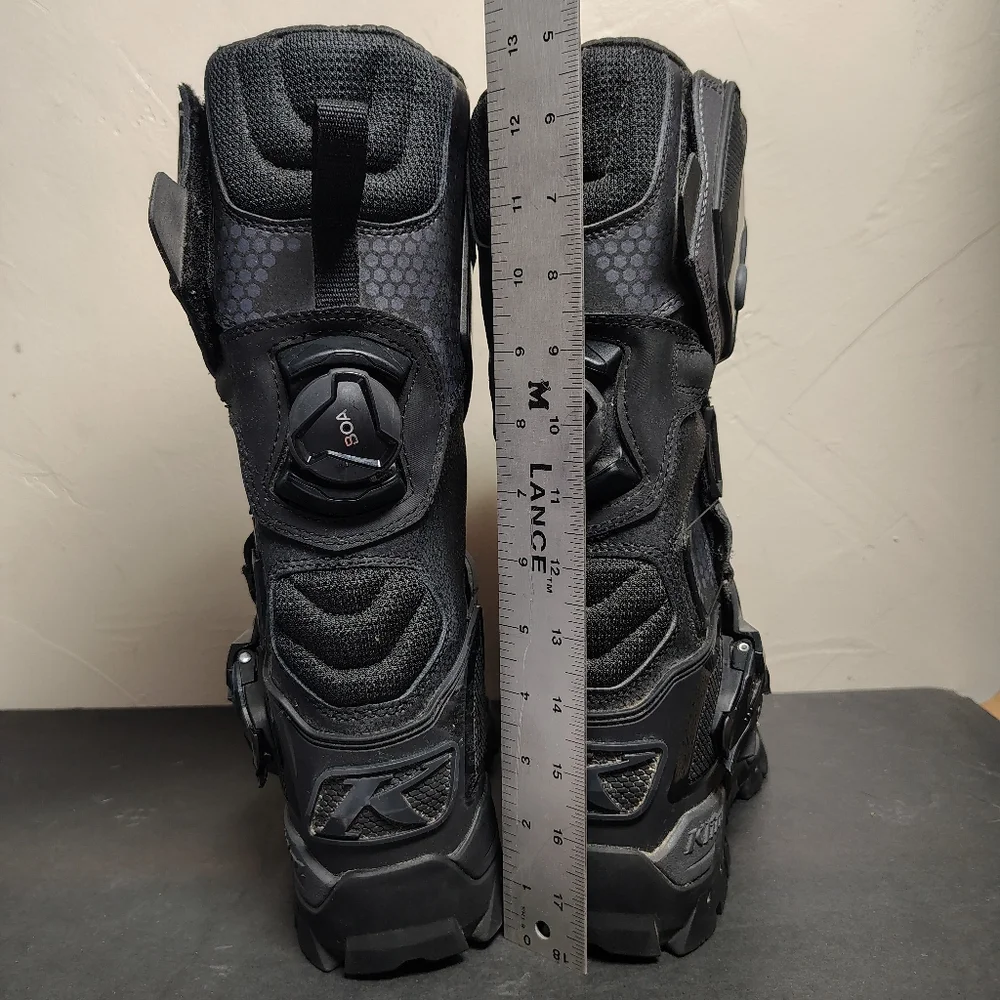 Klim Adventure GTX Boots Mens 7 Women 8.5 EU 40 Black Gore-Tex BOA Moto Touring